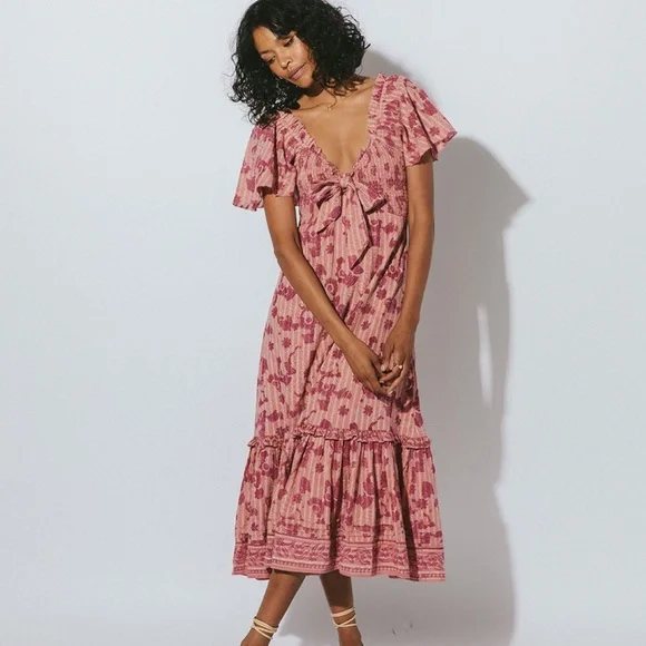 and now this women's puff sleeve midi dress Blue Puff Sleeve Zola Midi Dress